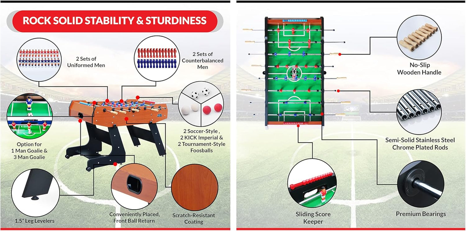 Majesty 55" Folding Foosball Table