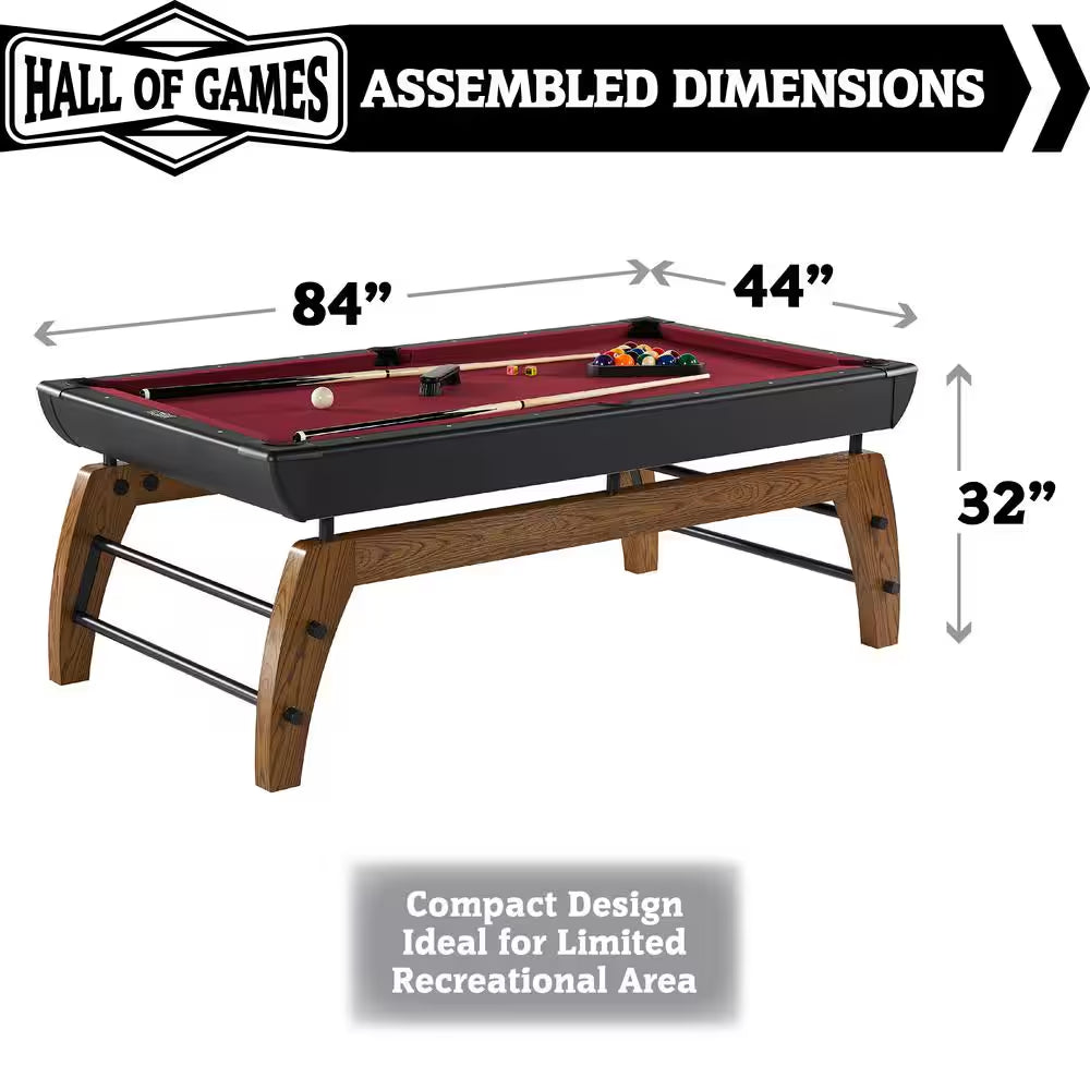 Edgewood 84 In. Pool Table with Accessories